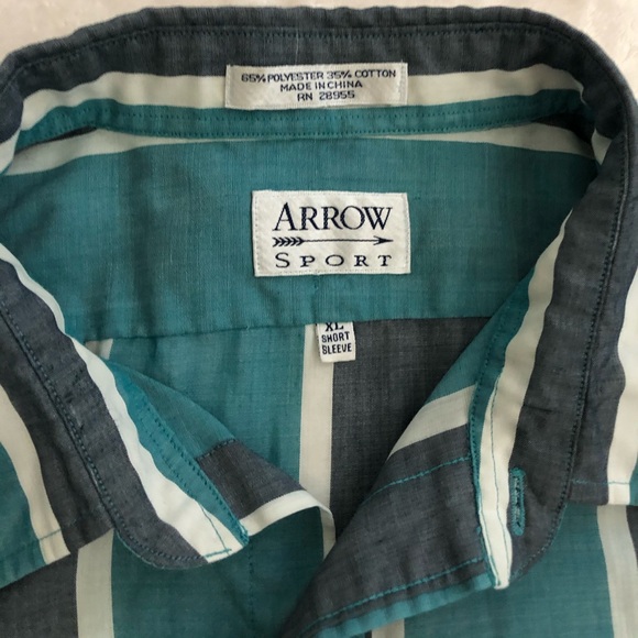 Trendy vintage short sleeve shirt. XL - Picture 2 of 4